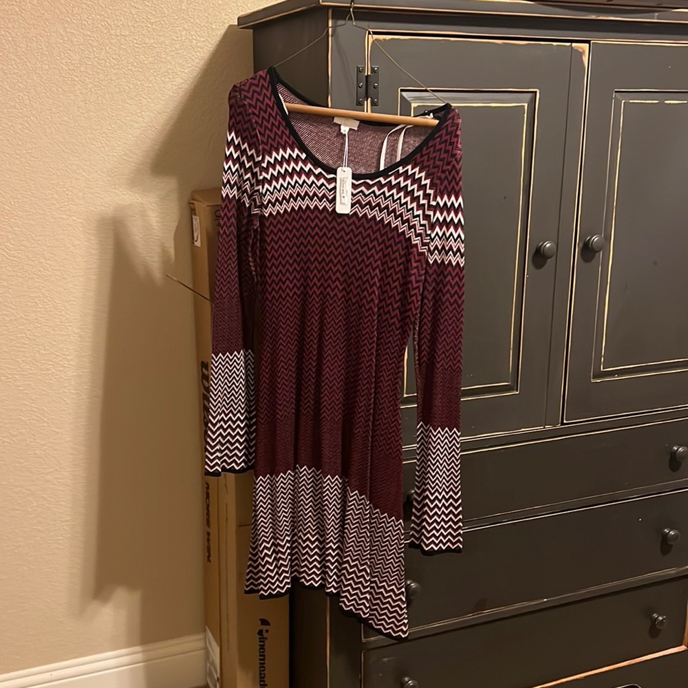 New Rayon Wine Dress